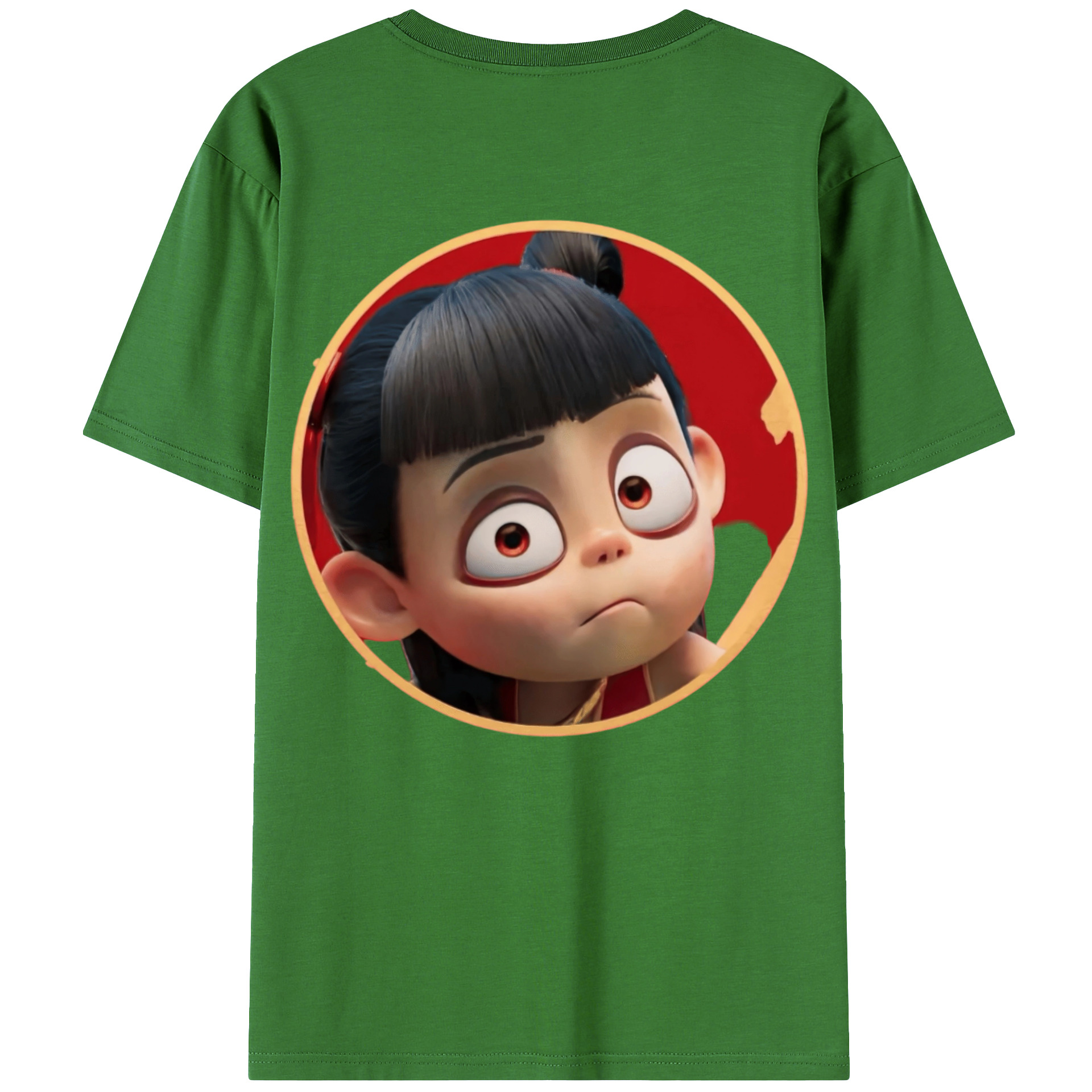 （画像用） Ne Zha 2 ナタ 魔童の大暴れ レディース半袖Tシャツ(バックプリント)